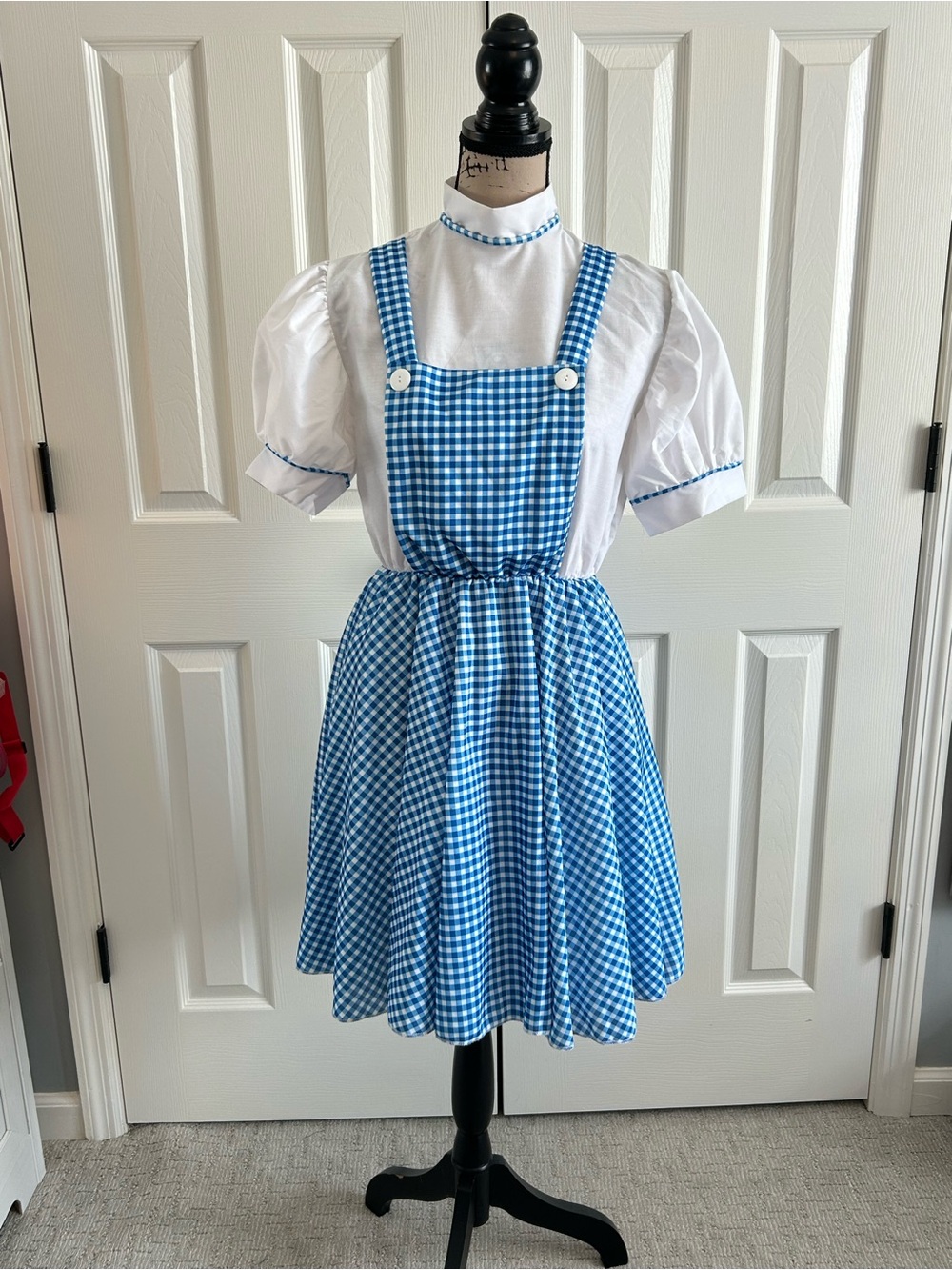 Rubies Dorothy costume adult one size Blue Gingham Pinafore Costume Dress.